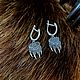 Earrings seal Veles (paw wolf), Earrings, Kostroma,  Фото №1