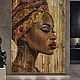 Африканская девушка картина маслом на холсте Живопись Красивые картины, Картины, Санкт-Петербург,  Фото №1