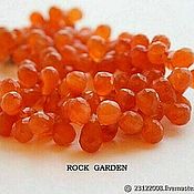 Материалы для творчества handmade. Livemaster - original item Natural carnelian, cut briolette ( 117). Handmade.