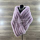 Fur stole made of arctic fox fur in violet color. Wraps. Olga Lavrenteva. My Livemaster. Фото №5