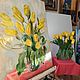 Order Sunny tulips. Oil on canvas. Tatiana Chepkasova. Livemaster. . Pictures Фото №3
