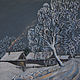Картина: Старая берёза. Зима. Март 2021, Картины, Волгоград,  Фото №1