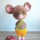 Order Mouse in yellow pants. Toysufa. Livemaster. . Stuffed Toys Фото №3