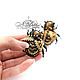Bee cufflinks Golden beads. Cuff Links. N_Belokon_jewelry. My Livemaster. Фото №4