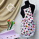  An apron for a girl a potholder and a towel Cupcakes. Gifts for March 8. Kitchen. Online shopping on My Livemaster.  Фото №2