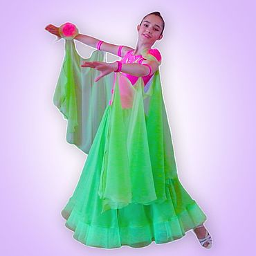 Рейтинговое платье для девочки для танцев для тренировок