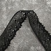 Материалы для творчества handmade. Livemaster - original item Lace: Lace braided black. Handmade.
