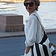TOKYO. Сумка из натуральной кожи. Черно-белая. Классическая сумка. Madameliseeva авторские сумки. Ярмарка Мастеров.  Фото №4