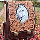 Backpack with embossed unicorn, Classic Bag, Orenburg,  Фото №1