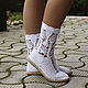 Ankle boots summer, 'Alain'. High Boots. KnittedBoots. My Livemaster. Фото №4