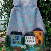 Валяное платье "Мой город"