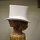 Order White male wedding big top hat. Felt Hats Shop. Livemaster. . Sombreros de la boda Фото №3