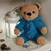 Куклы и игрушки handmade. Livemaster - original item Teddy Bear,Crocheted Bear,Teddy Bear,Crocheted Bear,Knitted Bear. Handmade.