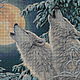 Howling at the moon wolf – a proud solitude, independence from the rest of society and magical night force. White wolf – the bright extraordinary personality, able to become among strangers and a stra
