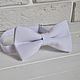 Buy white butterfly tie in the Internet shop in Moscow. Delivery within 2-3 working days
