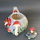 Teapots: hedgehog and fly agaric. Teapots & Kettles. Mila. My Livemaster. Фото №4