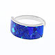 Ring. Lapis lazuli and turquoise. Size 19.5-20
