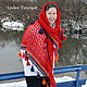 The wonderful red crochet shawl will allow you to roll yourself up and plunge into the atmosphere of comfort and warmth.