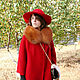 Fur kit made of fox fur ognevka. Collar and clutch bag. Collars. Mishan (mishan). Online shopping on My Livemaster.  Фото №2