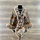 Pavlovsky Posad shawl 'Leopards' with Arctic fox fur. Shawls1. Olga Lavrenteva. My Livemaster. Фото №5