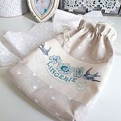 Для дома и интерьера handmade. Livemaster - original item Textile Laundry Bag handmade Cross Stitch. Handmade.