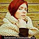 Шарф-снуд "Взбитые сливки". Снуды. LanaSvet (Светлана Хватова). Интернет-магазин Ярмарка Мастеров.  Фото №2