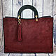 Замшевая сумка "Marsala" 100% Handmade. Классическая сумка. Harpyia (Роман). Интернет-магазин Ярмарка Мастеров.  Фото №2