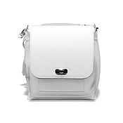 Сумки и аксессуары handmade. Livemaster - original item Backpacks: Women`s Leather White Ariel Mod Backpack Bag. CP53-741. Handmade.