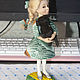 Ellie doll with Toto on the yellow brick path. Miniature figurines. zverki (zverki). My Livemaster. Фото №4