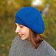 Knit beret hat women - french beret - spring elegant ladies hat. Berets. Джемпера, шапки, палантины от 'Azhurles'. My Livemaster. Фото №4