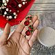 Винтаж: Винтажные новогодние серьги с красными кристаллами от Avon. Серьги винтажные. Vintage.trinket. Ярмарка Мастеров.  Фото №4
