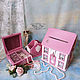 Casket for jewelry "Pink Tenderness". Box. Decoupage - decor. My Livemaster. Фото №6