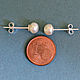 Order White freshwater pearl earrings sterling silver stud jewelry wedding. Krystal and Pearl. Livemaster. . Earrings Фото №3