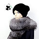 Fur detachable collar boa Fox fur.TC-304, Collars, Ekaterinburg,  Фото №1