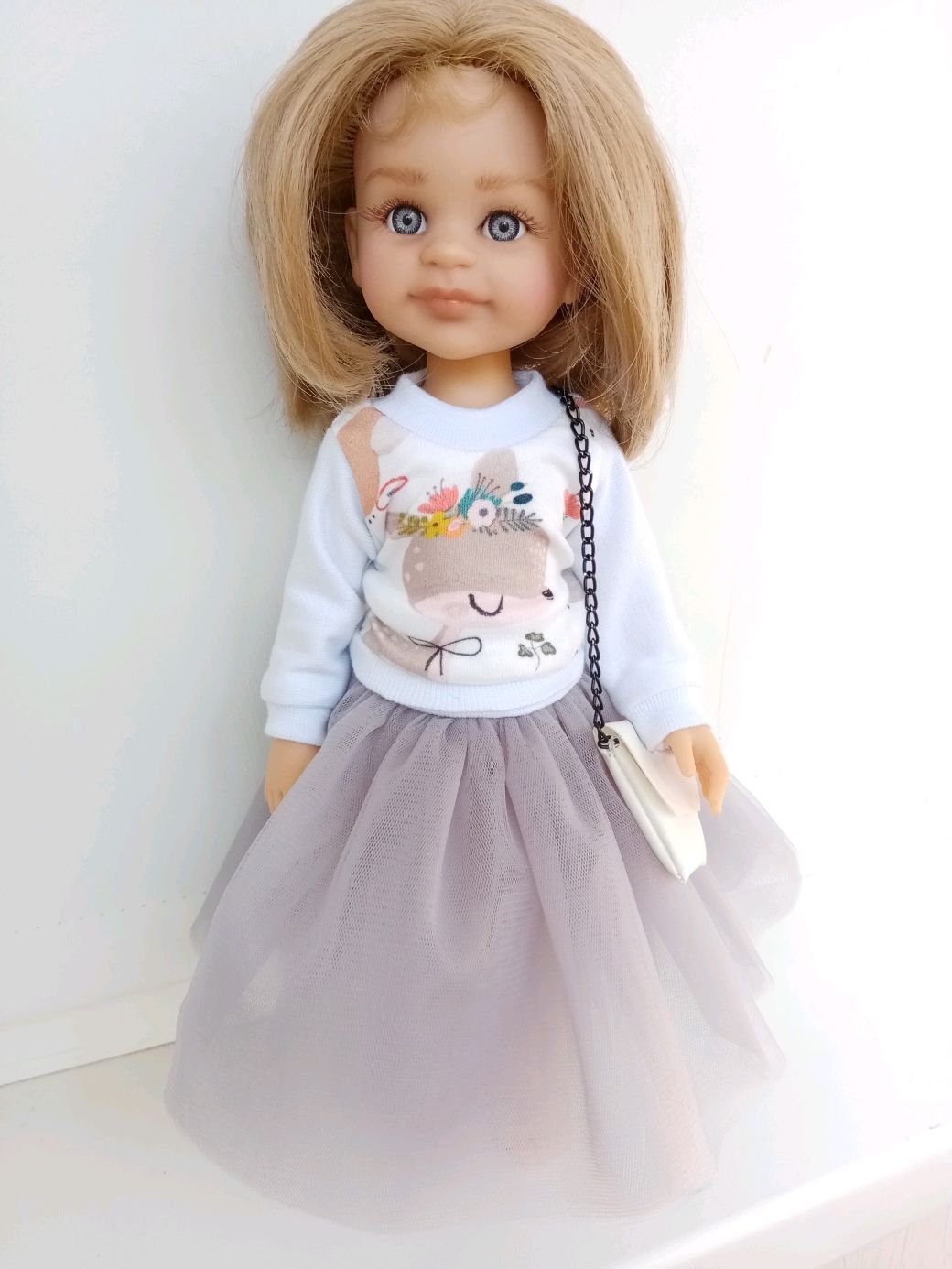 Одежда для куклы Паола Рейна (юбка+свитшот+сумочка), Одежда для кукол, Самара,  Фото №1