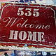 Табличка 20х15 деревянная дверная в стиле ЛОФТ_Welcome Home W0029. Картины. TREENITY_Студия Ольги Генераловой. Ярмарка Мастеров.  Фото №5