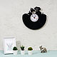Wall clock with LED backlight from dog vinyl record. Vinyl Clocks. Vinyl Record Lights (vinyllights). Online shopping on My Livemaster.  Фото №2