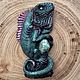 Iguana Lizard-dragon Brooch with stone iguana lizard. Brooches. Skari-art. My Livemaster. Фото №6
