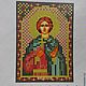 Рисунок на ткани икона для вышивки бисером Святой Мученик Анатолий