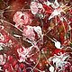 Order Flowers on red. Mixed media. Nstar9 (nstar9). Livemaster. . Pictures Фото №3