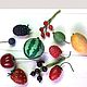 Miniature Berries (doll food, educational toys) price for 10 pieces, Miniature figurines, Salsk,  Фото №1