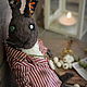 Crazy plum rabbit. Stuffed Toys. Irina Sayfiydinova (textileheart). My Livemaster. Фото №4
