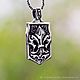 Pendant the Royal lily of silver 925 with black. Pendants. FANTASY JEWELS. My Livemaster. Фото №4