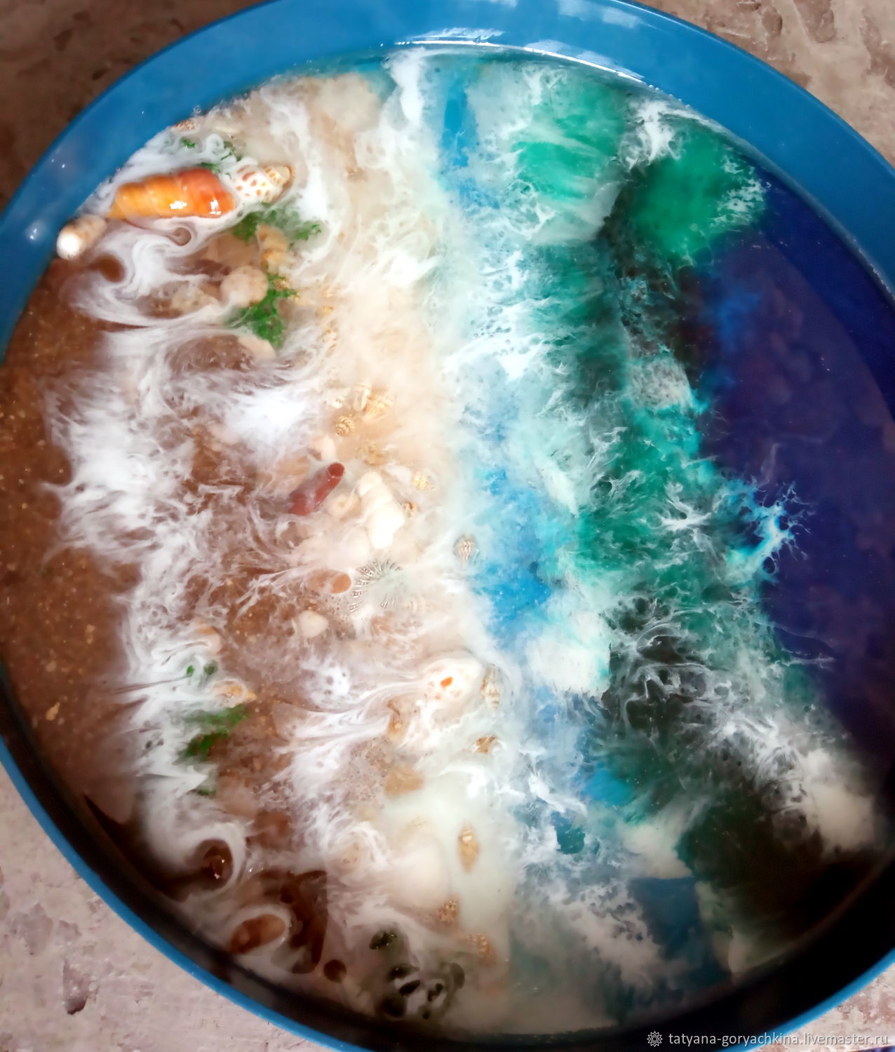 Кухонные наборы: Поднос Морское побережье в интернет-магазине Ярмарка ...