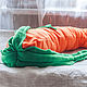 Гигантская морковь, плюшевая подушка для уюта из веганского флиса). Подушки. AVELVI-DESIGN. Интернет-магазин Ярмарка Мастеров.  Фото №2