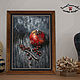 Paintings: still life with pomegranate walnut persimmon THREE STILL LIFES. Pictures. pictures & decor of TanyaSeptember. My Livemaster. Фото №5