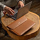 Чехол MacBook Air 15 коричневый. Чехол. TONY LEO. Ярмарка Мастеров.  Фото №4