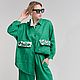 Рубашка женская oversize зеленая, Рубашки, Нижний Новгород,  Фото №1