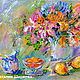Oil painting of lilies - buy a vivid picture of the Shiryaevo Natalia
