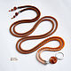 Order Thin belt string of beads with sardonyx and carnelian brown. gershman. Livemaster. . Belt Фото №3